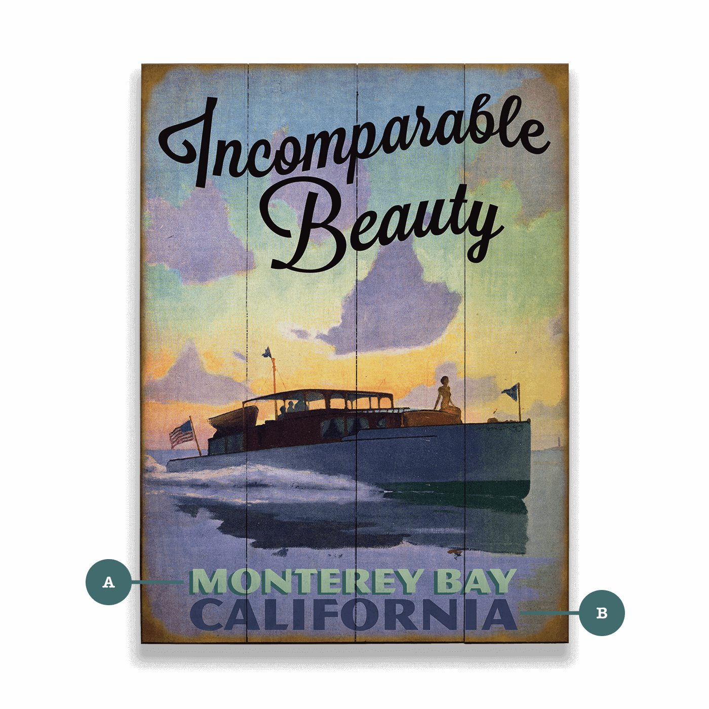 Incomparable Beauty - Wood & Metal Wall Art