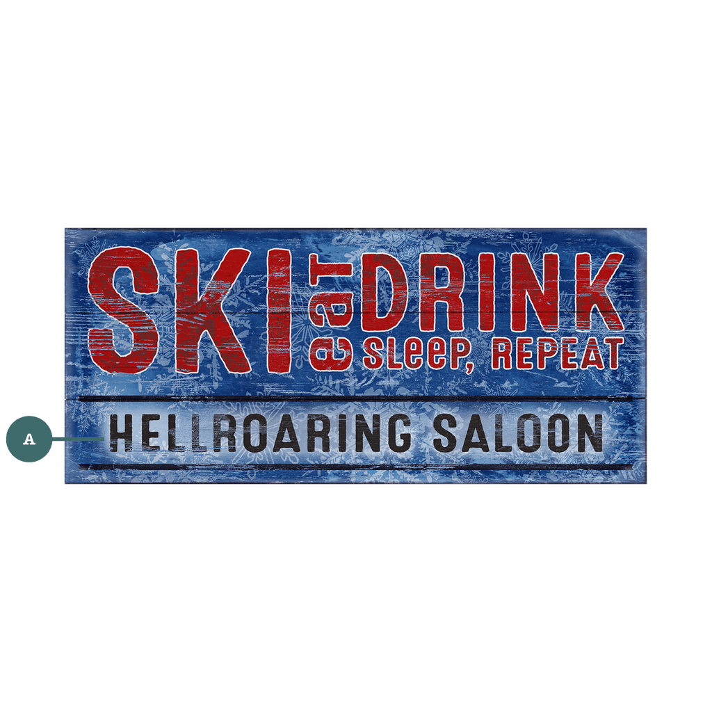 Après-Ski Rituals: Personalized - Wood & Metal Wall Art