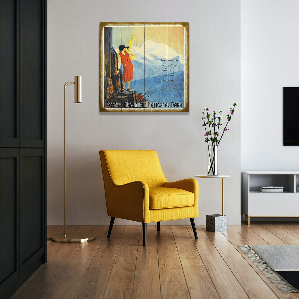 Mountain View Serenity - Wood & Metal Wall Art