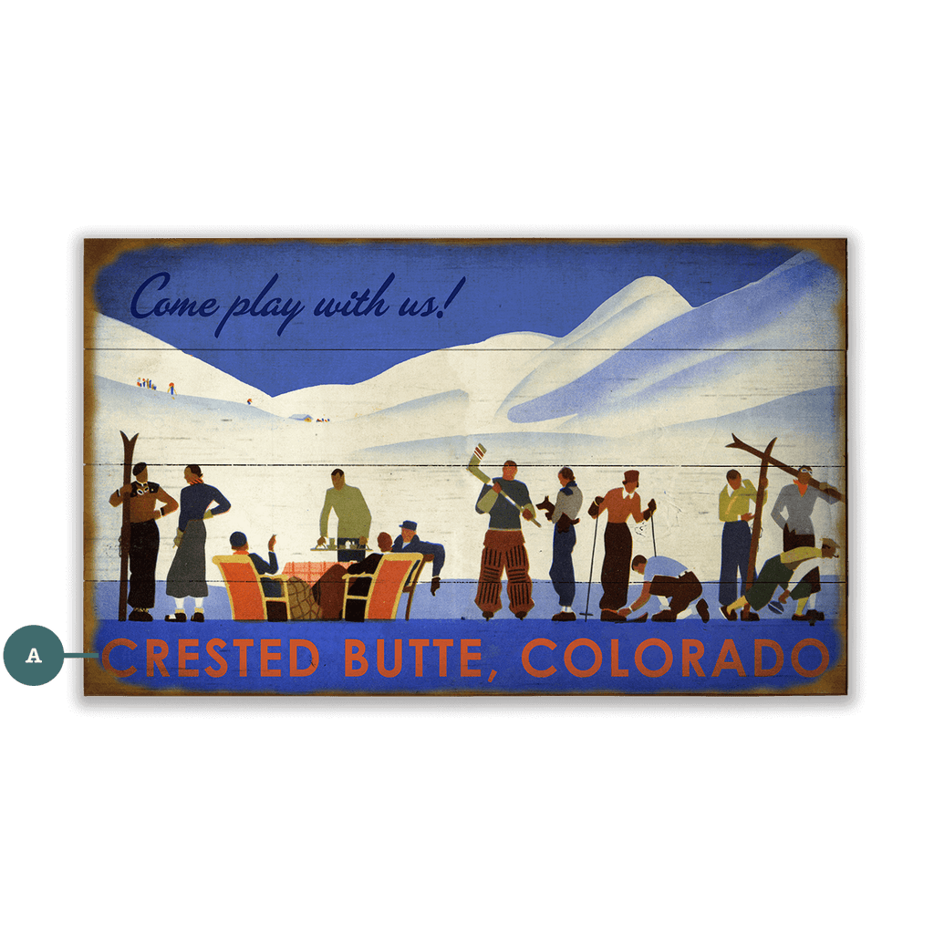 Come Play With Us! - Wood & Metal Wall Art