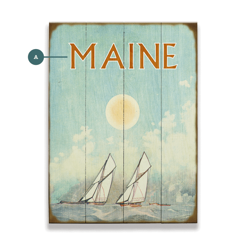 Sun-Kissed Sails - Wood & Metal Wall Art