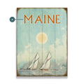 Sun-Kissed Sails - Wood & Metal Wall Art