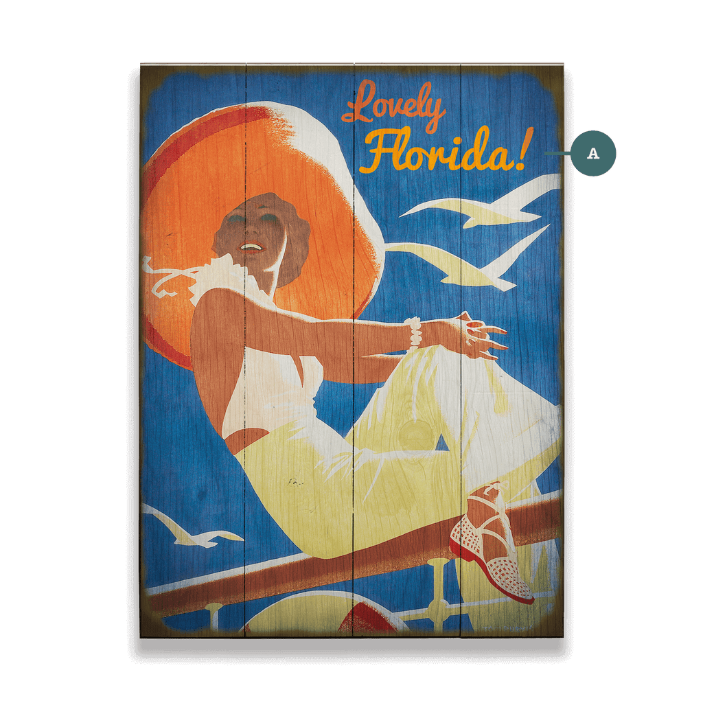 Lovely Day on Deck - Wood & Metal Wall Art