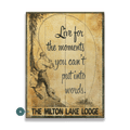 Live for Moments You Can't Put Into Words - Wood & Metal Wall Art