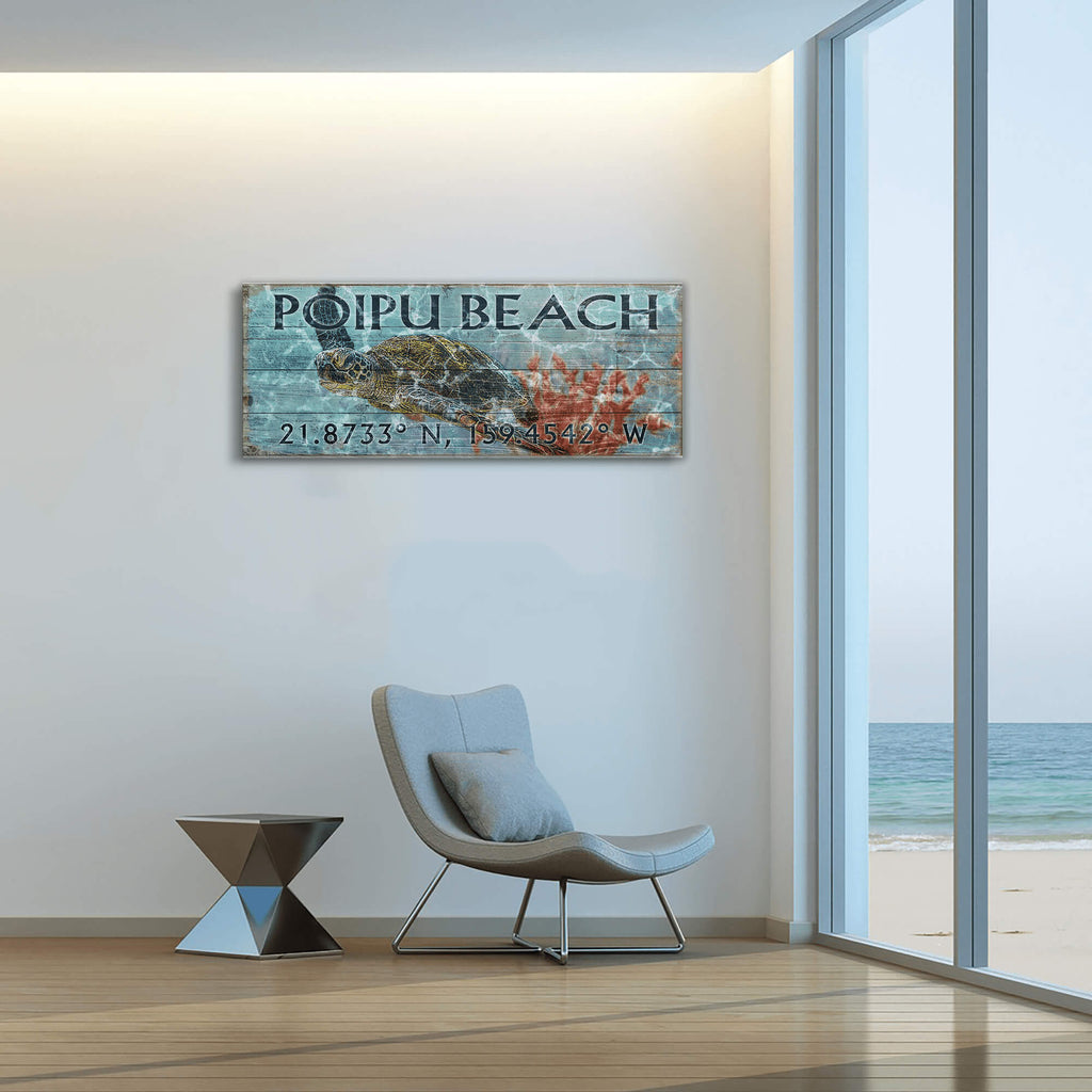 A Sea Turtle's Adventure - Wood & Metal Wall Art
