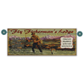 Fly Fisherman's Lodge - Wood & Metal Wall Art