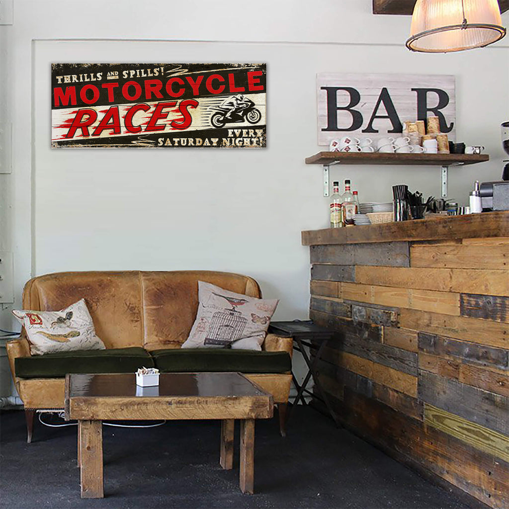 Thrills and Spills - Wood & Metal Wall Art