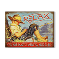 Relax by the Lake: Generic - Wood & Metal Wall Art