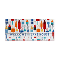 Lake House Buoy Welcome: Generic - Wood & Metal Wall Art