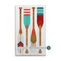 Oar Pattern Welcome Sign - Wood & Metal Wall Art