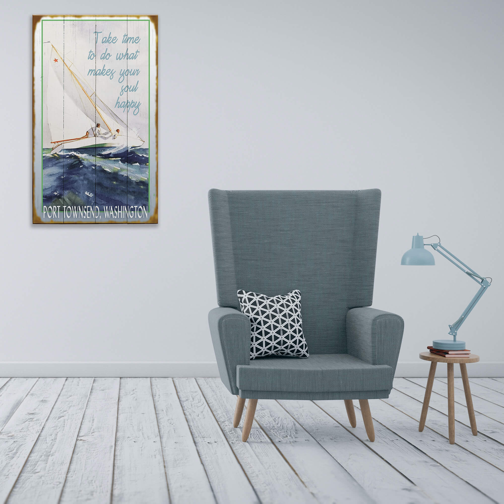Take Time to Make Your Soul Happy - Wood & Metal Wall Art