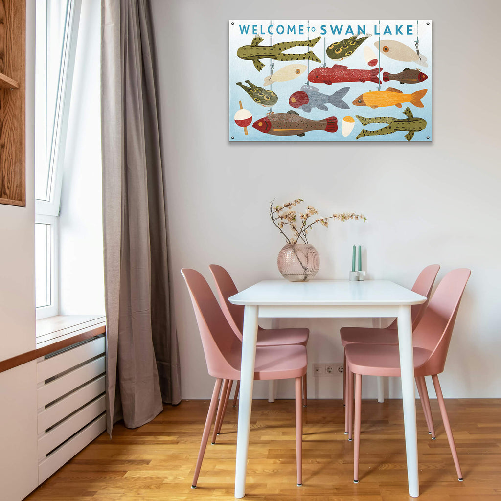 Lake Life Lures - Wood & Metal Wall Art