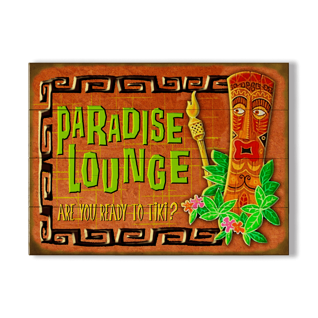 Paradise Lounge Tiki: Generic - Wood & Metal Wall Art