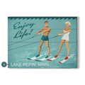 Enjoy Life Skiing - Wood & Metal Wall Art