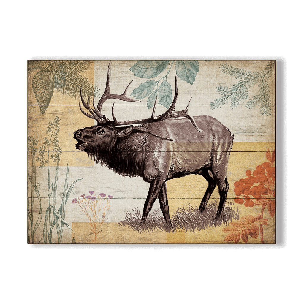 Wildwood Elk - Wood & Metal Wall Art