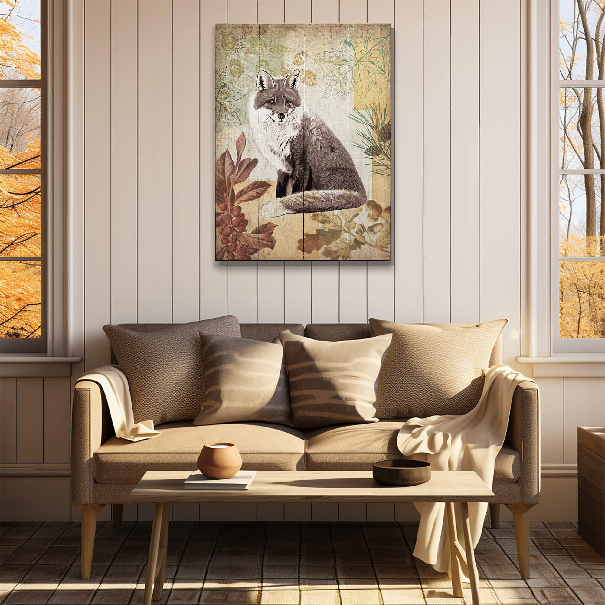 Wildwood Fox - Wood & Metal Wall Art