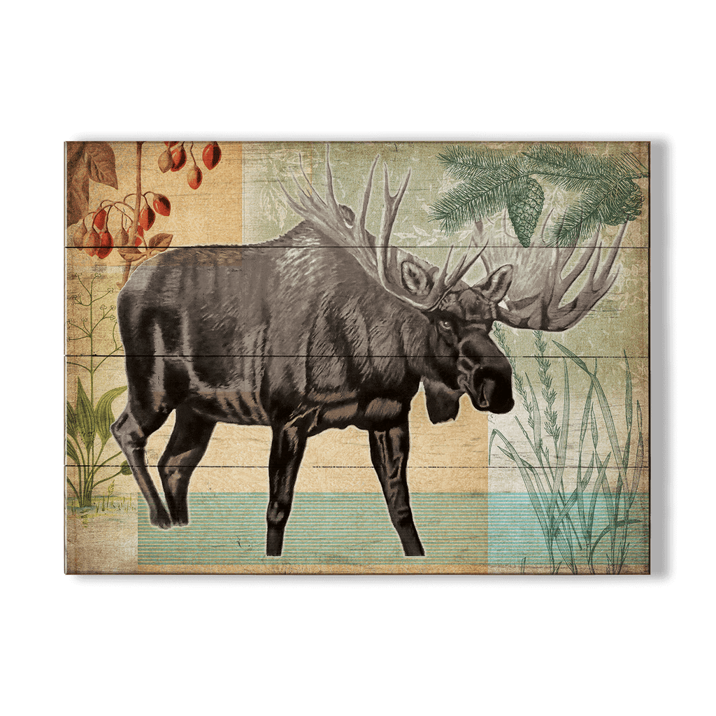 Wildwood Moose - Wood & Metal Wall Art