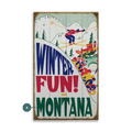Winter Fun - Wood & Metal Wall Art