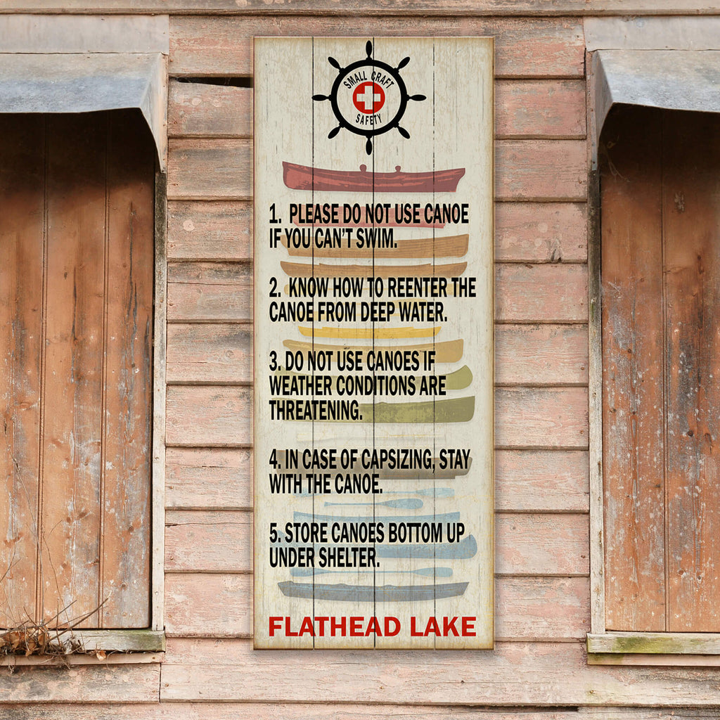 Small Craft Safety - Wood & Metal Wall Art