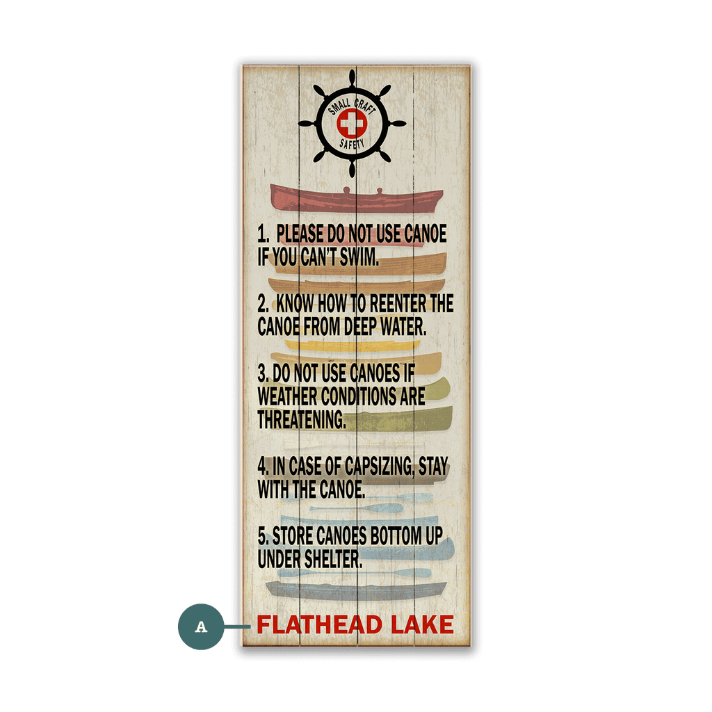 Small Craft Safety - Wood & Metal Wall Art