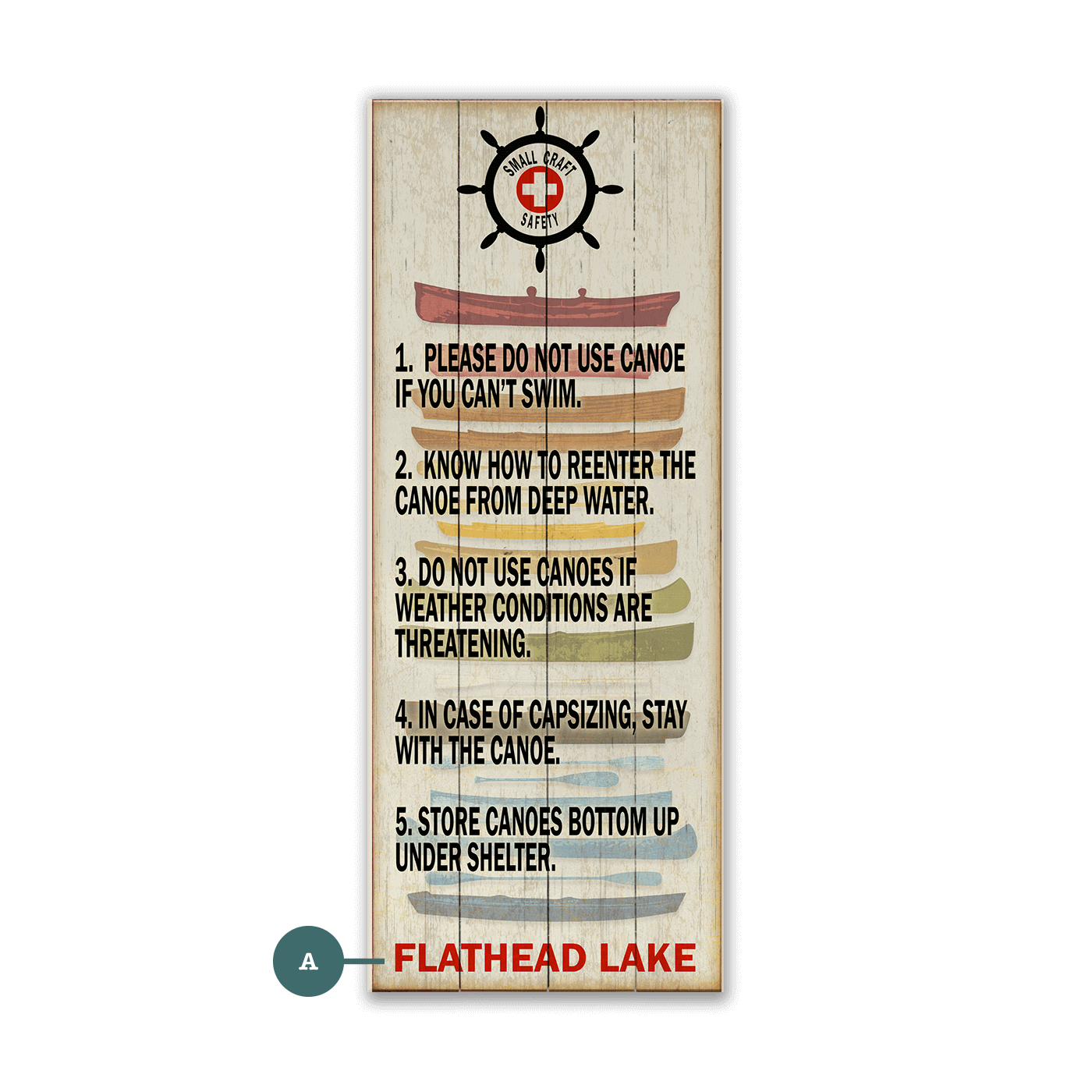 Small Craft Safety - Wood & Metal Wall Art