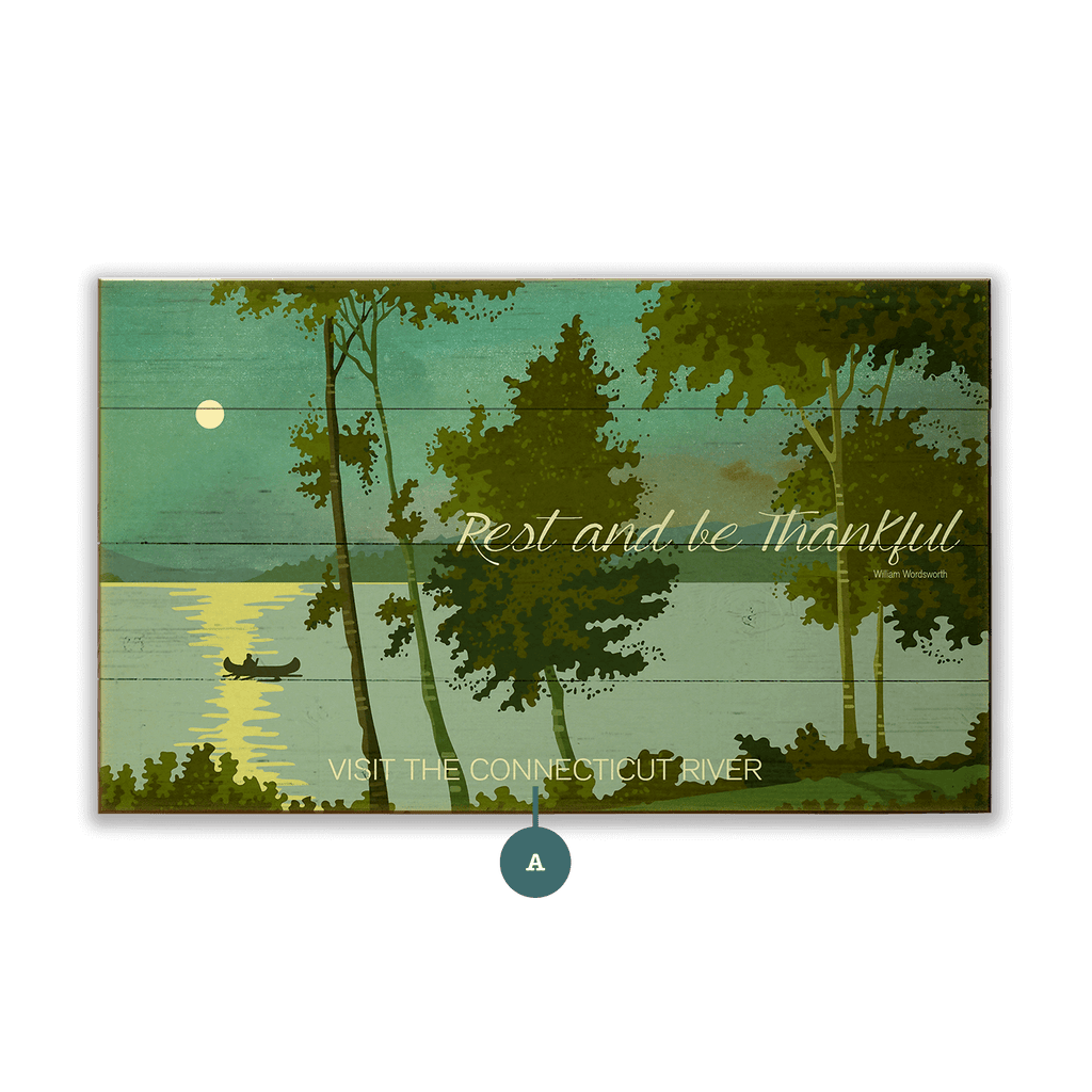 Rest and Be Thankful - Wood & Metal Wall Art