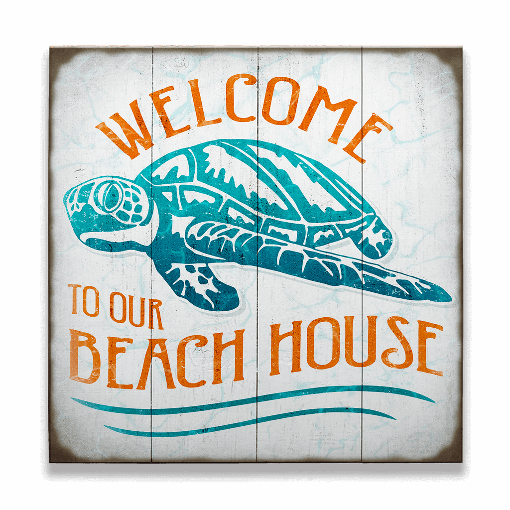 Turtle Beach House - Generic - Wood & Metal Wall Art