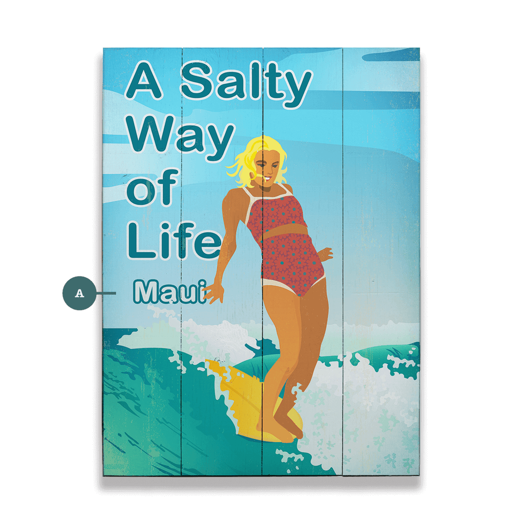 A Salty Way of Life - Wood & Metal Wall Art