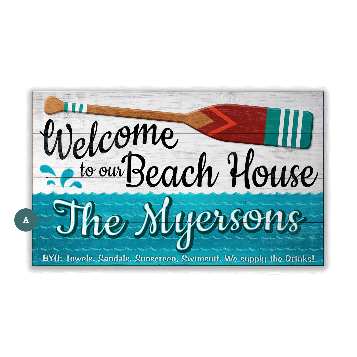 BYO: Towels to the Beach House - Wood & Metal Wall Art