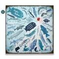 Fishing Frenzy - Wood & Metal Wall Art