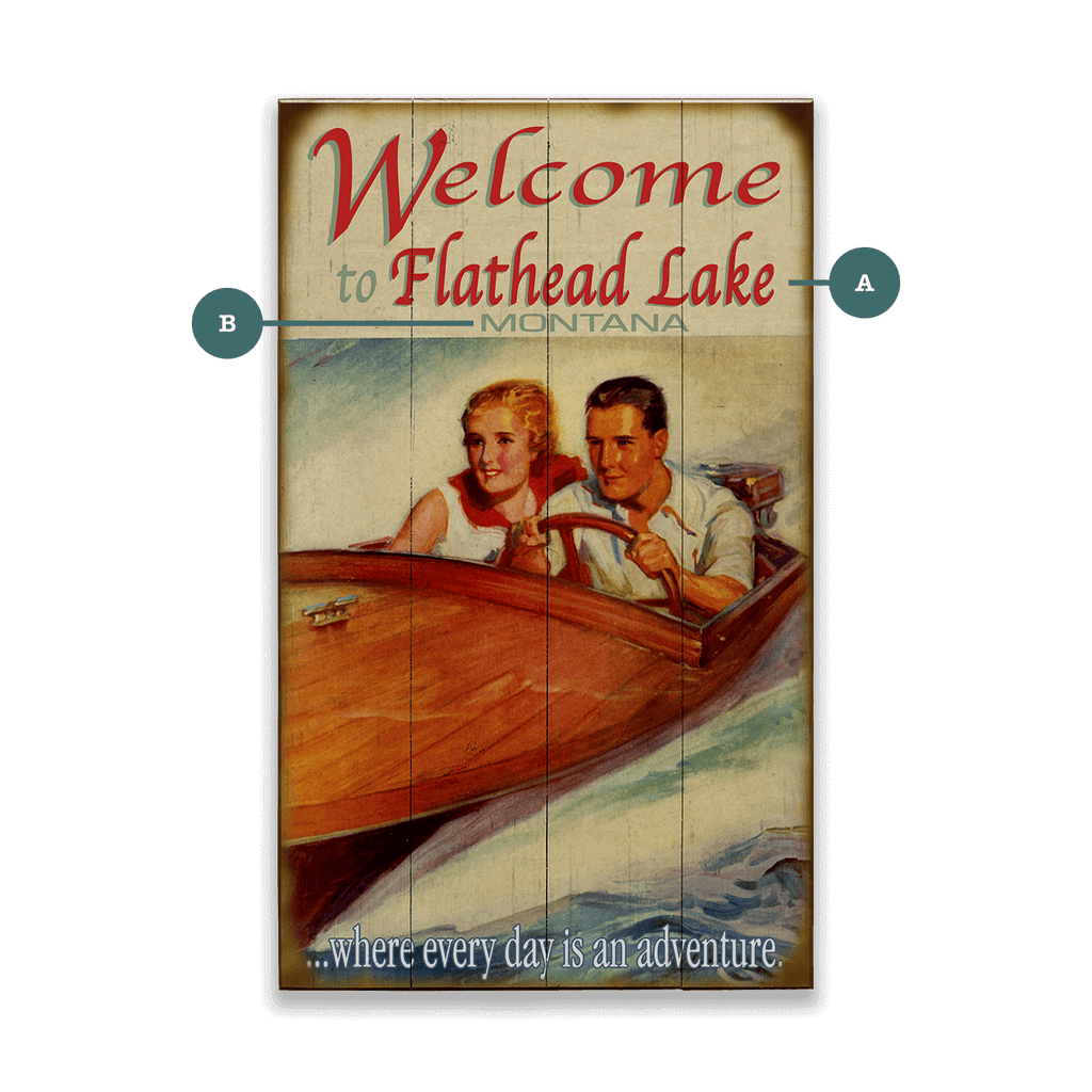 Where Every Day is an Adventure: Version 1 - Wood & Metal Wall Art