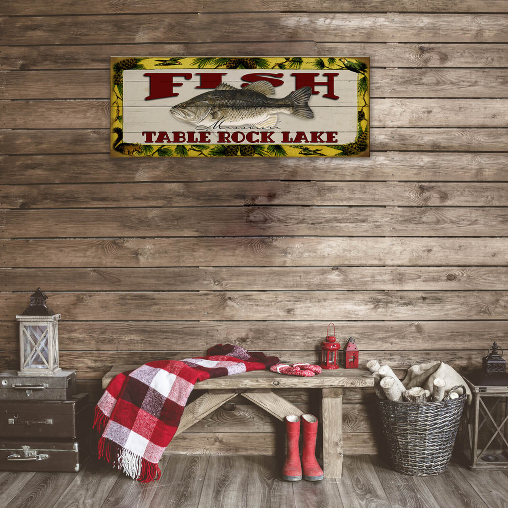 Catch of the Day Freshwater Fishing Sign Wall Decor