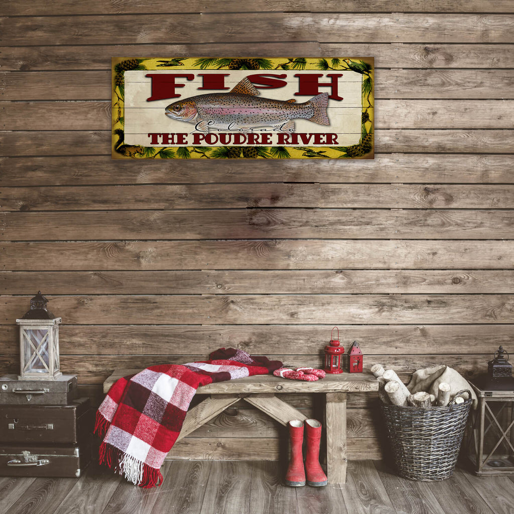 Catch of the Day Freshwater Fishing Sign Wall Decor