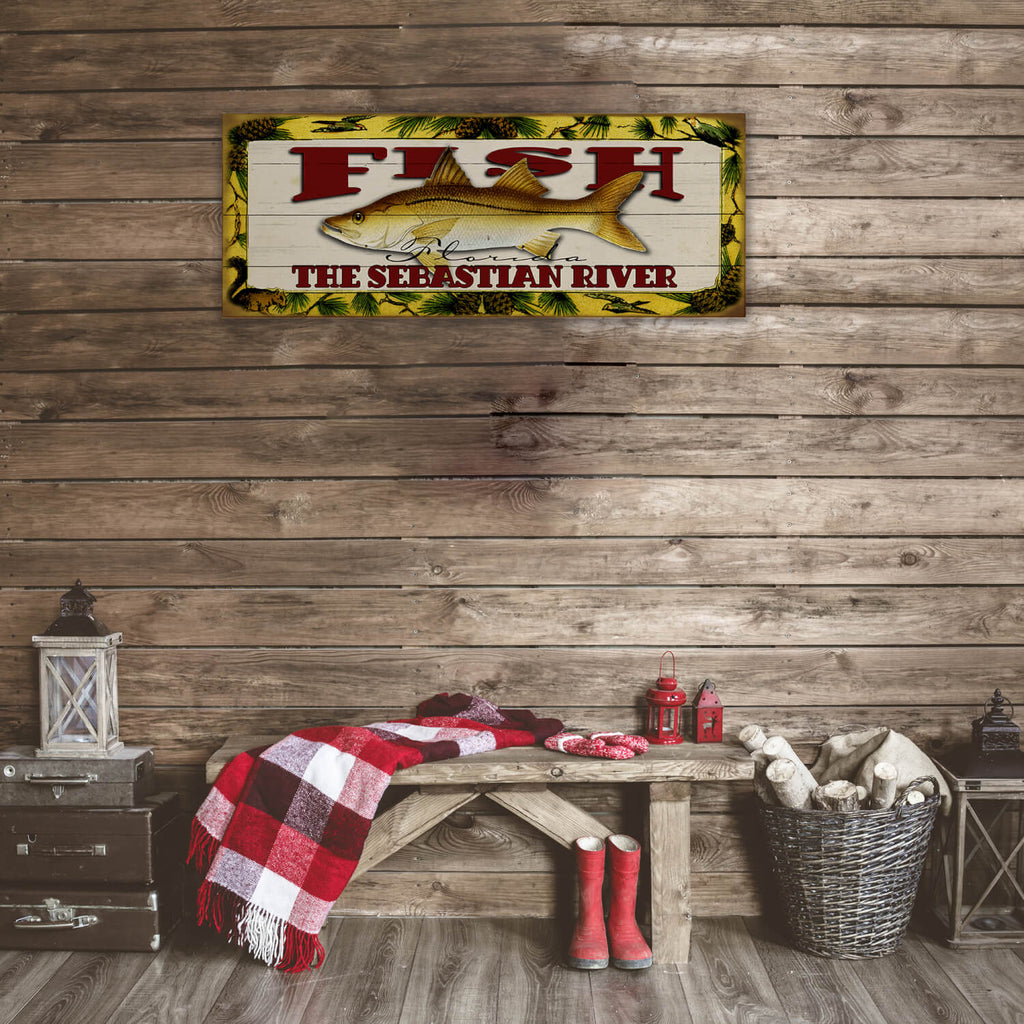 Catch of the Day Freshwater Fishing Sign Wall Decor