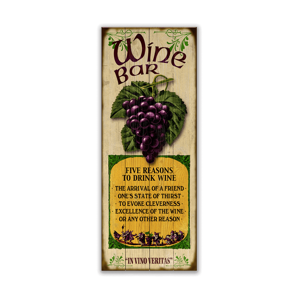 Wine Bar: Generic - Wood & Metal Wall Art
