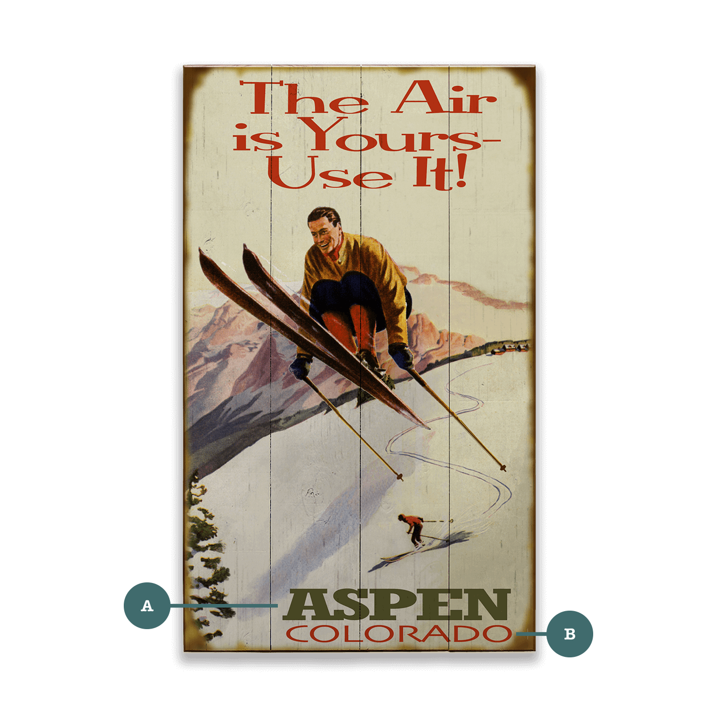 The Air is Yours - Wood & Metal Wall Art