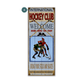 Hockey Club - Wood & Metal Wall Art