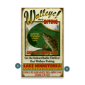 The Walleye are Biting! - Wood & Metal Wall Art