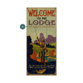 Welcome to the Lodge - Wood & Metal Wall Art