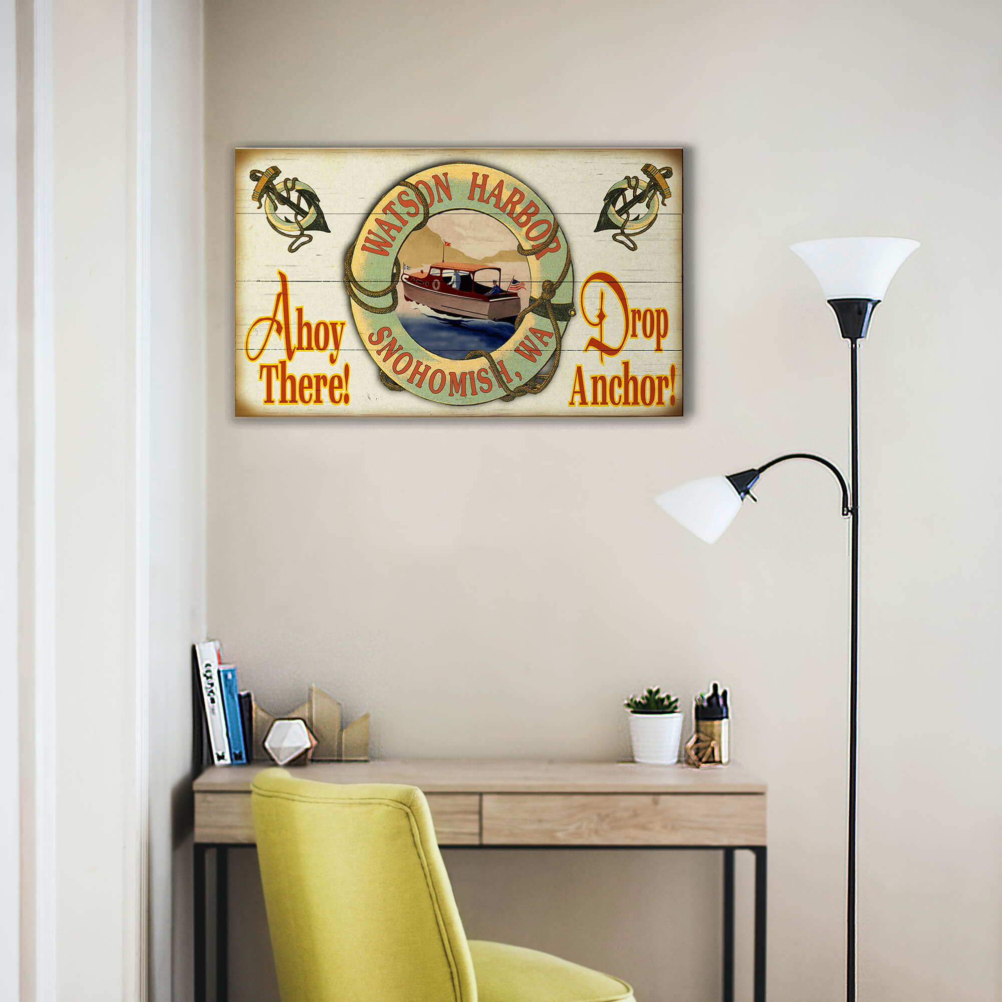Ahoy There! - Wood & Metal Wall Art