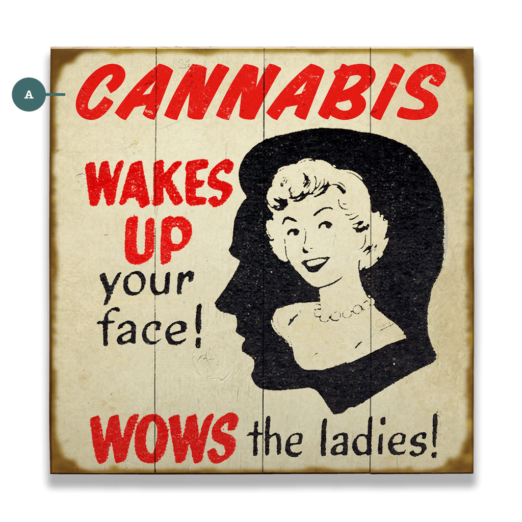 Wakes Up Your Face - Wood & Metal Wall Art