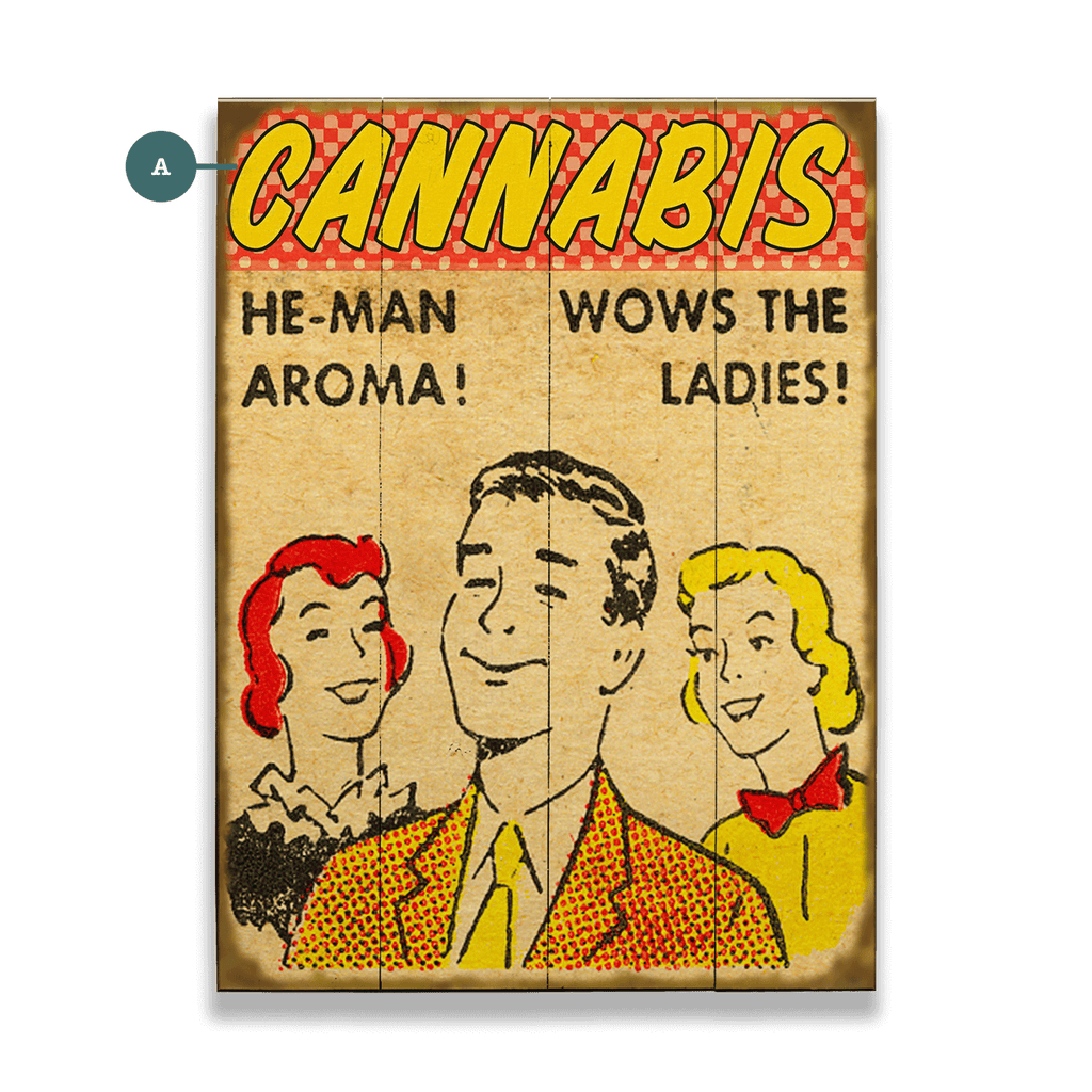 HE-MAN Aroma - Wood & Metal Wall Art