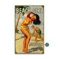 Beach Girl - Wood & Metal Wall Art