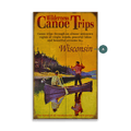 Wilderness Canoe Trips - Wood & Metal Wall Art