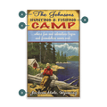 Hunting and Fishing Camp - Wood & Metal Wall Art