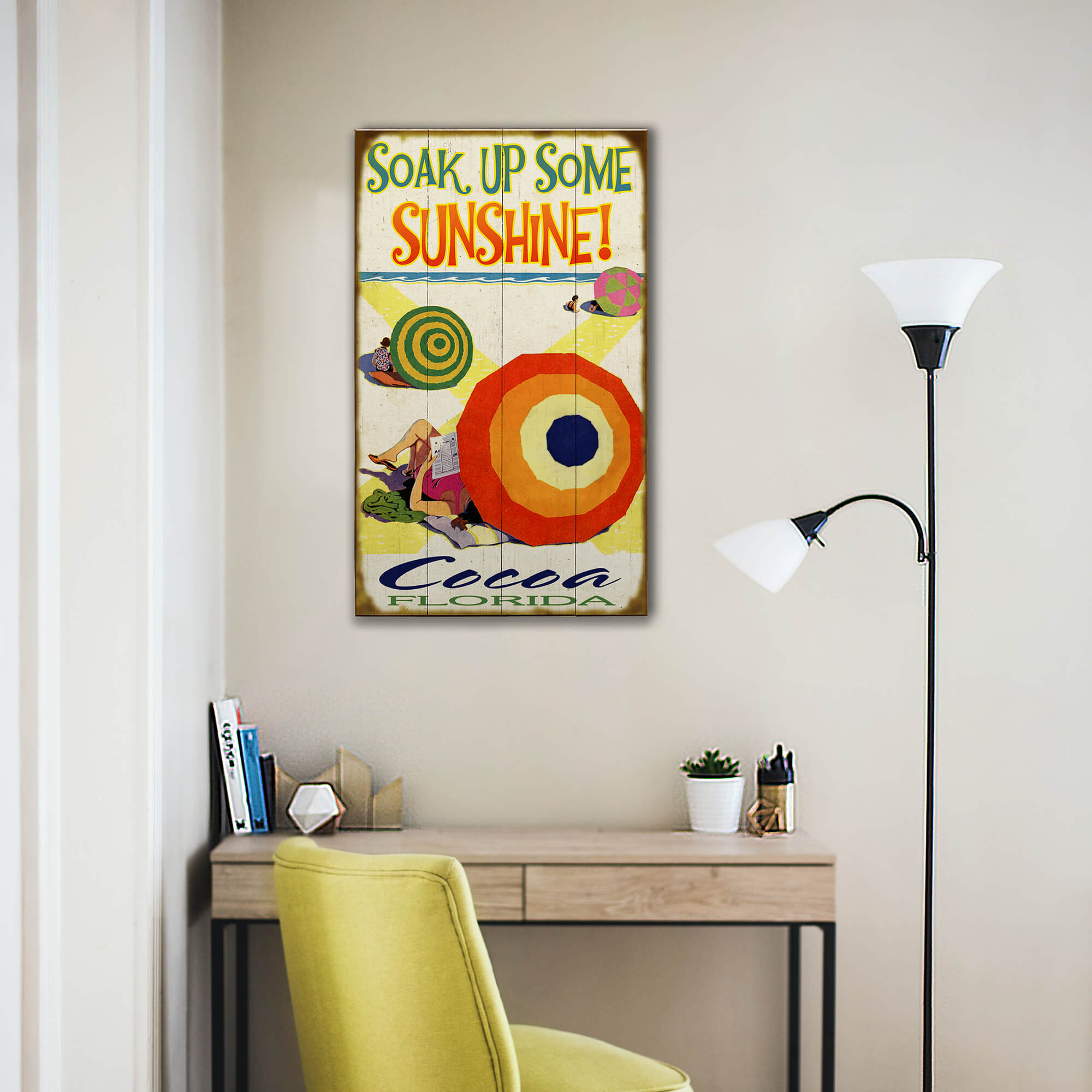 Soak Up Some Sunshine! - Wood & Metal Wall Art