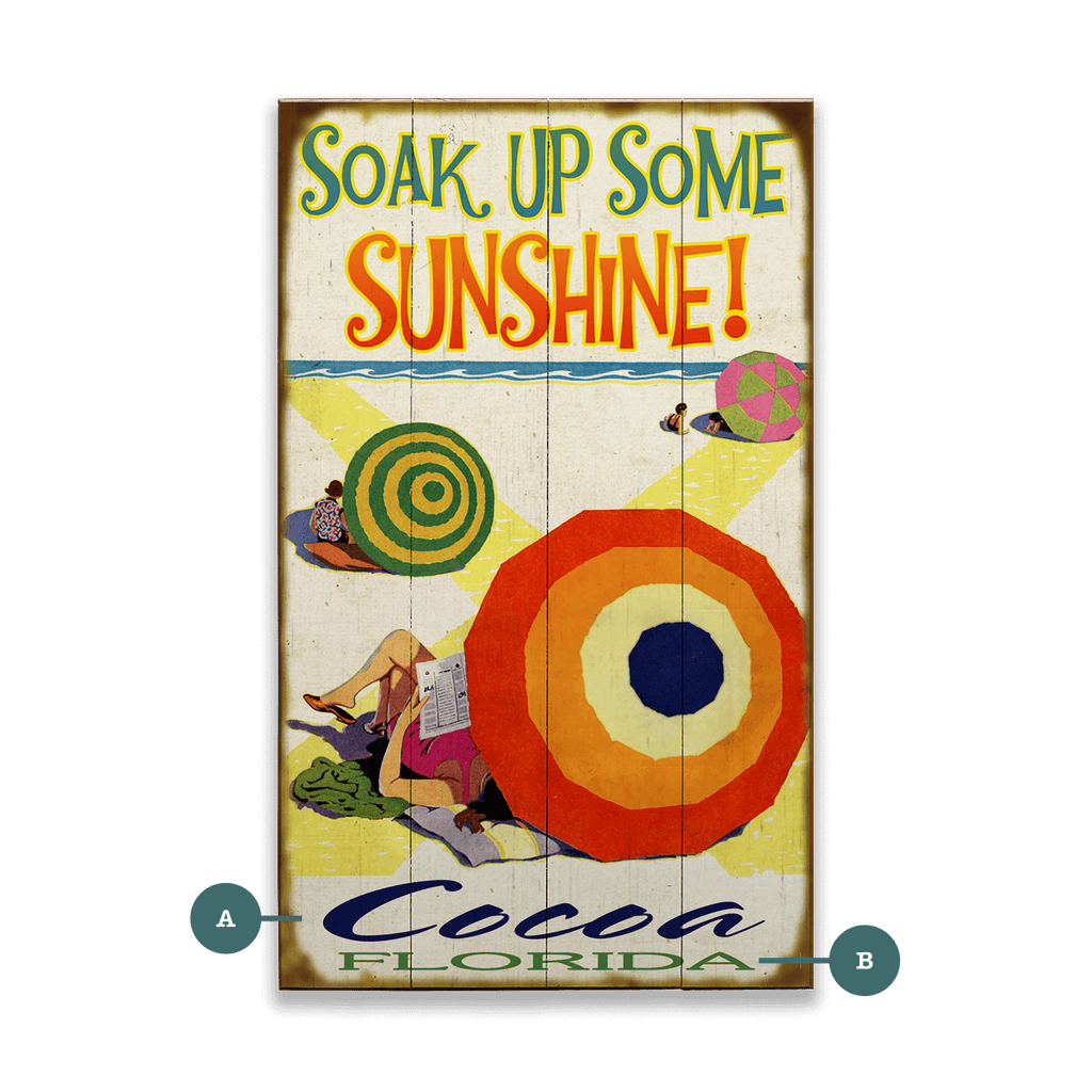 Soak Up Some Sunshine! - Wood & Metal Wall Art