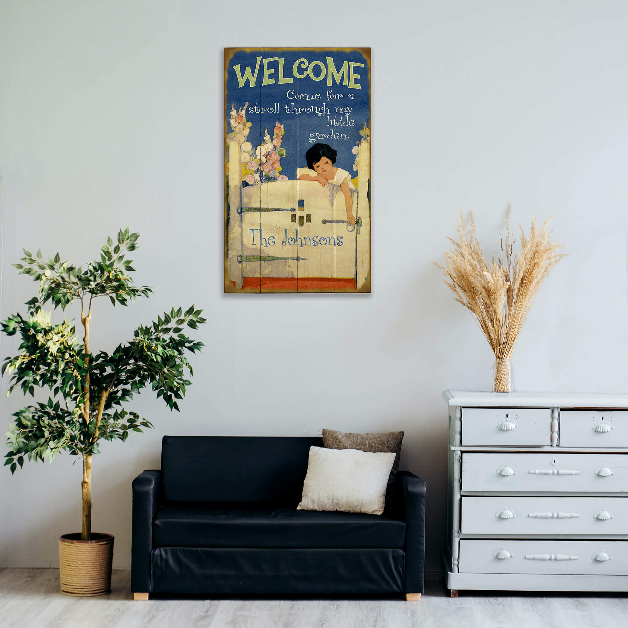 Beyond the Garden Gate - Wood & Metal Wall Art