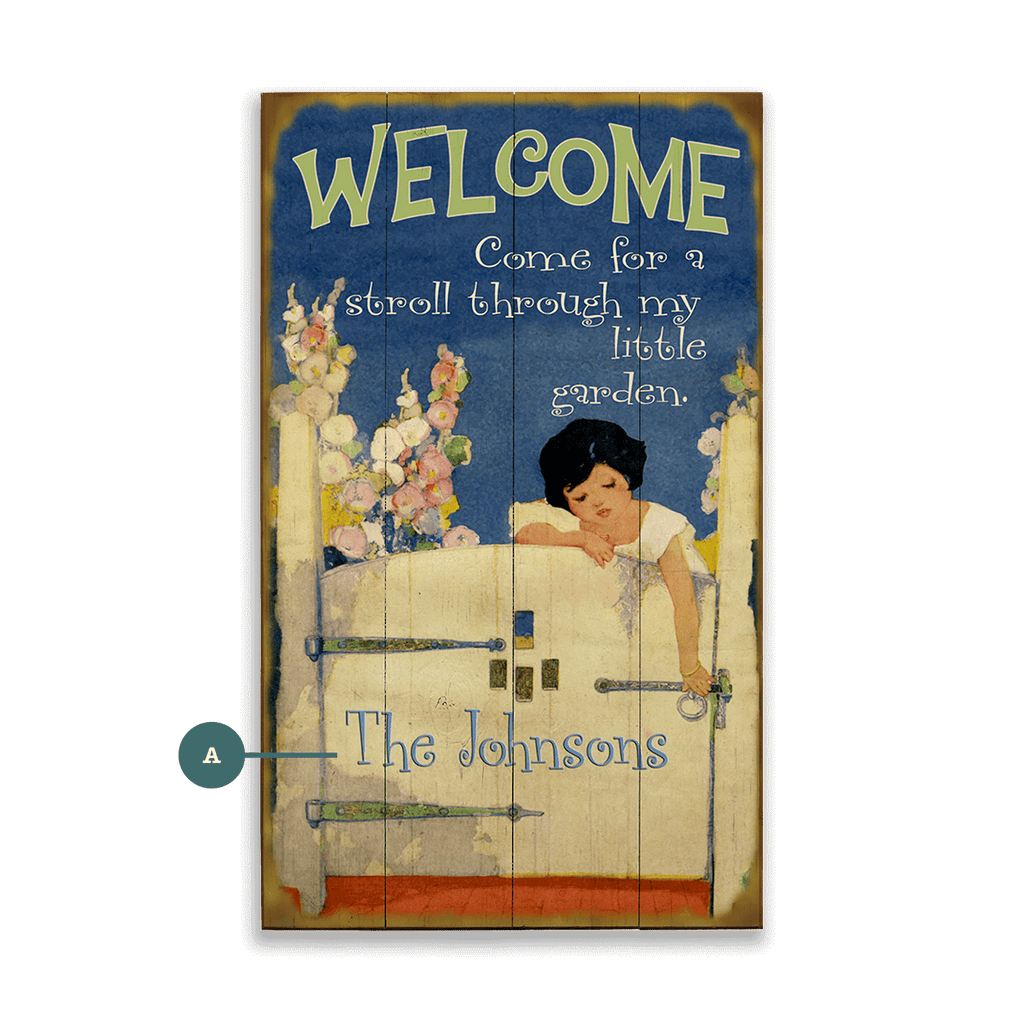 Beyond the Garden Gate - Wood & Metal Wall Art