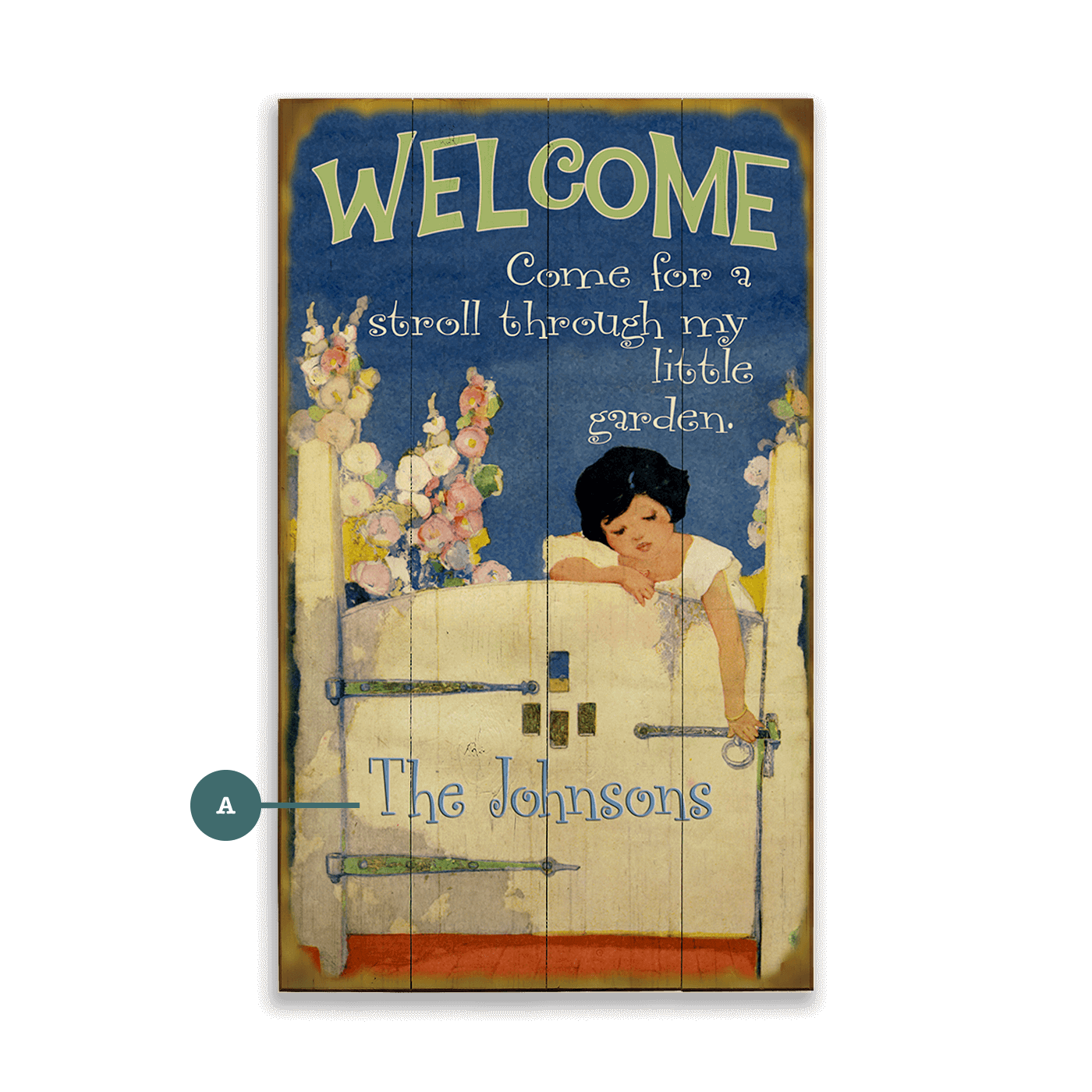 Beyond the Garden Gate - Wood & Metal Wall Art